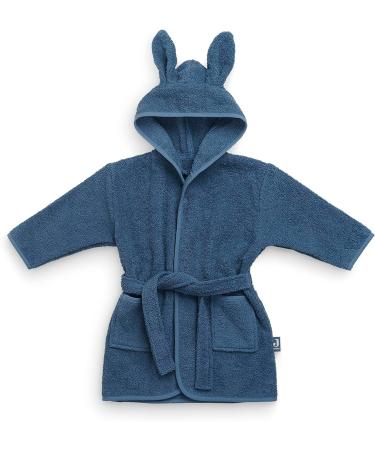 Jollein Baby Bathrobe 1-2 Years - Ash Green & Blue | Soft Comfortable & Stylish International Shipping - Buy Online on GoSupps.com
