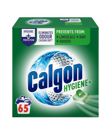 Calgon Hygiene Plus Washing Machine Water Softener, 65 Tablets 65 Count (Pack of 1)