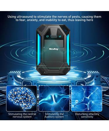 NexKey Upgraded Version Ultrasonic Pest & Insect Repeller Ultrasonic Repellent for Roach Electronic Plug in Pest Control 2 Mode Switching - Pack Of 6 - Buy Online on GoSupps.com