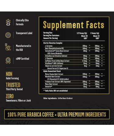 Alpha Grind Instant Maca Coffee for Men | Natural Energy & Brain Boosting Nootropic | Lean Muscle Growth | 30 Servings - Buy Online on GoSupps.com