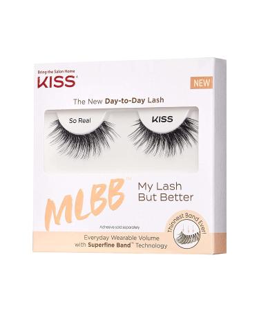 KISS MLBB My Lash But Better Everyday Wearable Volume False Eyelashes - Easy to Apply, Reusable, Cruelty-Free - 1 Pair - Buy Online on GoSupps.com