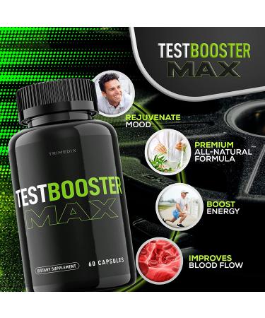 Test Booster Max Pills for Men, Testo Bust Max Supplement Capsules, Max Test Boost for Male - 1 Month Supply