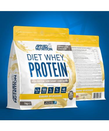 Applied Nutrition Diet Whey 1kg - High Protein Powder Supplement for Weight Management - Banana Milkshake Flavor - Buy Online on GoSupps.com