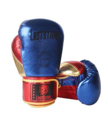 ASTSTAND Boxing Gloves, Muay Thai, Kickboxing Professional Gloves for Punch Bag BLUE 8oz