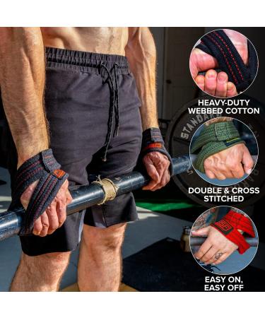 SERIOUS STEEL FITNESS Figure 8 Straps | Deadlift & Axle Bar Lifting Straps | Heavy Duty and Strongman Straps - Black (80 CM - 3 Sizes) - Buy Online on GoSupps.com