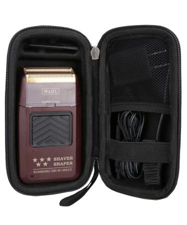 Aproca Hard Travel Storage Case, for Wahl Professional 5-Star Series Rechargeable Shaver/Shaper #8061(Black-2)