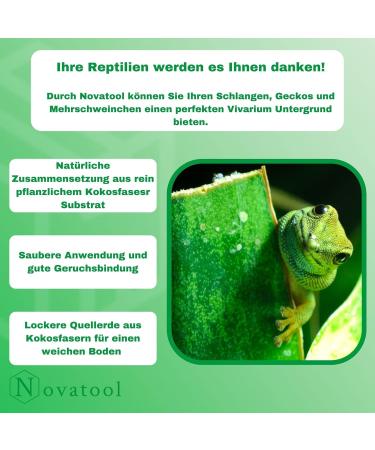 Novatool 6x Terrarium Brick - 48L Coconut Substrate for Aquariums & Small Animals | Perfect for Reptiles Rabbits and Hamsters - Buy Online on GoSupps.com