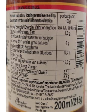  Pantai Shabu Suki Spicy and Fruity Sauce from Thailand 200 ml - Buy Online on GoSupps.com