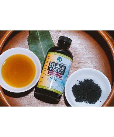 Premium Cold-Pressed Black Seed Oil - Amazing Herbs | High Strength Pure Black Cumin Oil (240ml) - Buy Online on GoSupps.com