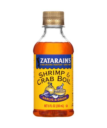 Zatarain's Garlic & Onion Shrimp & Crab Boil, 8 fl oz (Pack of 12)