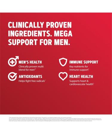 GNC Mega Men Multivitamin 180ct | Antioxidants for Heart Health & Immune Support - Buy Online on GoSupps.com
