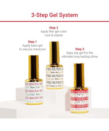 DND DC Gel Polish Set Red Collection UV/LED Gel Polish and Air Dry Nail Lacquer Matching Chip-Free Polish Duo 064 Valentine Red 0.5 Fl Oz - Buy Online on GoSupps.com