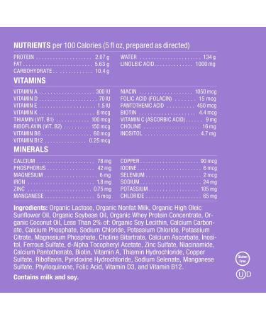 Baby's Only A2 Organic Milk Infant Formula Milk Based Powder With Iron  - Gentle - 21OZ - Buy Online on GoSupps.com