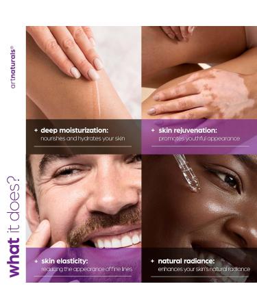 Artnaturals Organic Lavender & Jasmine Face Oil 4oz - 100% Natural Anti-Aging Moisturizer for Skin & Hair Rejuvenates & Hydrates - Buy Online on GoSupps.com