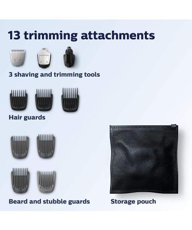 Philips Norelco MG375060 Multi Groomer Kit - 13 Piece Beard  Face & Hair Trimmer  No Blade Oil Needed - Buy Online on GoSupps.com
