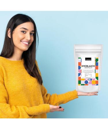 Limfood 200g Dried Granulated Garlic - Coarse Chopped Garlic Pieces for Easy Dosing | International Shipping Available - Buy Online on GoSupps.com