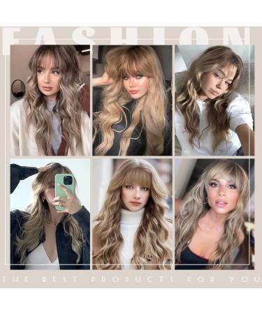 Faelbaty Long Curls Blonde Wig - Ombre Brown to Blonde for Women | Natural Curl Party & Cosplay Wig - Buy Online on GoSupps.com