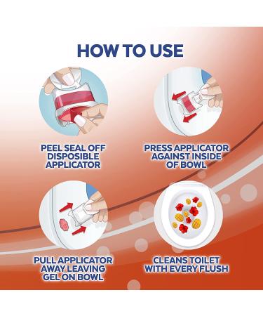 Lysol Click Gel Automatic Toilet Bowl Cleaner - Mango & Hibiscus - 6 Pack - Buy Online on GoSupps.com