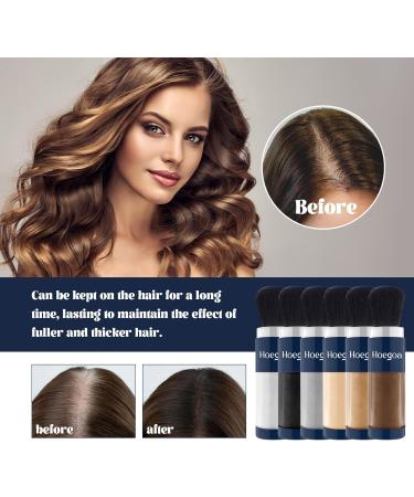Supersize Color Fibers with Refill Set Colored Hair Thickener Hair Fibers for Men Women Temporary Hair Color for Root Touchup with Hair Thickening Powder Hair Fiber Powder (Brown) - Buy Online on GoSupps.com