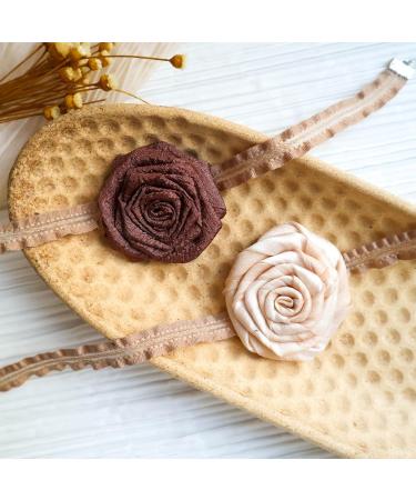 Vsilay Elegant Floral Necklace for Women - Unique Brown Flower Choker - Perfect for Weddings & Celebrations - Buy Online on GoSupps.com