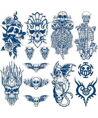 Aresvns Semi-Permanent Tattoos for Men & Boys  Realistic Temporary Tattoo Waterproof & Long-Lasting Henna Tattoos  2 Weeks Tattoos  Lifelike Fake Tattoo Stickers Christmas Gift