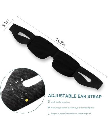 CROUVM 28 Pack Disposable Sleep Eye Mask - Block Out Light for Night Sleep, Travel, Yoga, Nap - Men Women Blindfold Eye Shade Cover - Buy Online on GoSupps.com