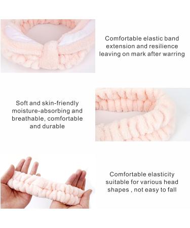 3-Piece Hair Band Set for Makeup - Khaki Brown & Pink | Women s Cosmetics & Sleeping Hair Bands - Buy Online on GoSupps.com