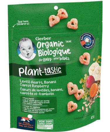 GERBER Plant-Tastic Organic Puffed Grain Snack Pouch 42 g - Buy Online on GoSupps.com