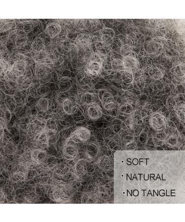 Ombre Grey Afro Puff Drawstring Ponytail | Natural Kinky Curly Hair Extension for Black Women | African American Short Ponytail (Ombre Grey) - Buy Online on GoSupps.com