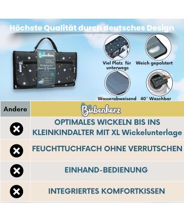 Buy Bubenherz XL Diaper Pocket | Comfort Hygiene Wrap & Non-Slip Wet Cloth | Diaper Bag Organizer for All Sizes - Greybear - Buy Online on GoSupps.com