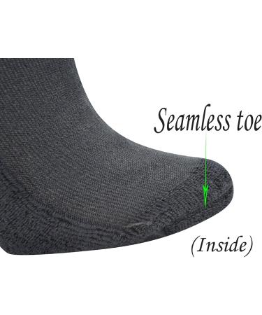 Yomandamor Women's Non-Binding Cotton Ankle Diabetic Socks - 5 Pairs, Black - Buy Online on GoSupps.com