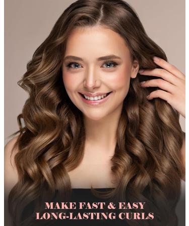 1 1/4 Inch Tourmaline Ceramic Curling Iron with LCD Display - Dual Voltage Includes Glove Comb Clips & Pad for Long Hair | International Shipping - Buy Online on GoSupps.com