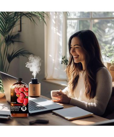 Cherry Blossom Essential Oil 8 Fl Oz and Strawberry Essential Oil 16 Fl Oz for Diffuser Humidifier Yoga Cleaning DIY Candle Soap Making Perfume Gift for Essential Oils - Buy Online on GoSupps.com