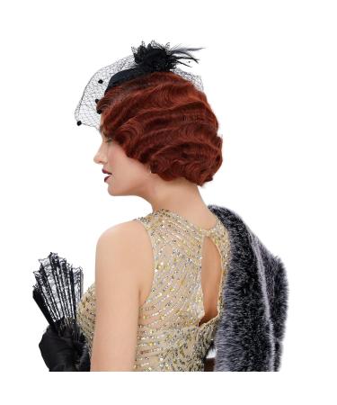 STfantasy 1920s Flapper Finger Wave Wigs - Blonde Mixed Hair for Women | International Shipping - Buy Online on GoSupps.com