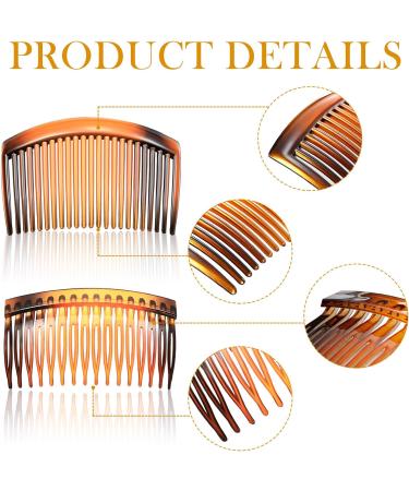 French Side Combs 12-Piece Set - Strong Hold Hair Clips for Girls and Women | Hair Accessories with 16 & 23 Teeth - Buy Online on GoSupps.com