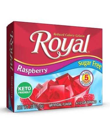 Royal Raspberry Sugar-Free Gelatin Dessert Mix - 12 Boxes (Carb-Free) - Buy Online on GoSupps.com