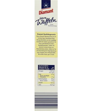 Buy Diamant Baking Mix Heart Waffles - Pack of 8 (8 x 0.5 kg) | Perfect for Delicious Homemade Treats - International Shipping Available - Buy Online on GoSupps.com