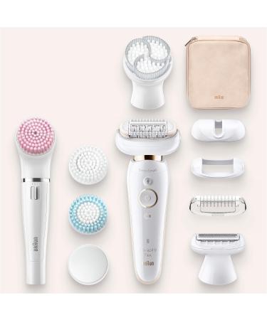 Braun Silk- pil 9 Flex Beauty Set | Women's Epilator & Facespa | 9 Attachments & Travel Bag | Perfect Gift for Women - 9100 White/Gold - Buy Online on GoSupps.com
