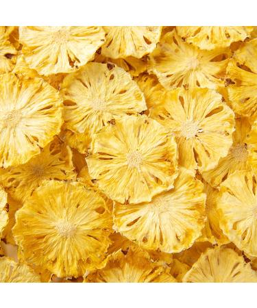 Mkostlich Dried Pineapple Slices Dehydrated Pineapple Slices for Cocktail Garnish Drinks Baking Fruit Tea No Sugar Added No Sulphur Dry Pineapple Slices 3.52oz/100g (2 pack)