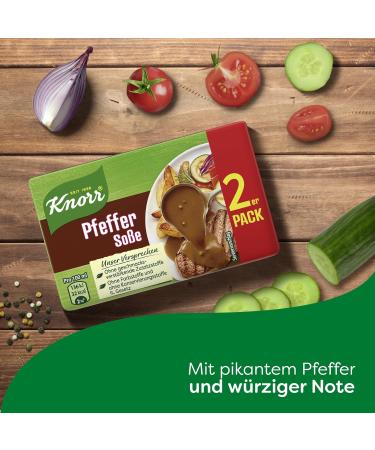 Knorr Pepper Sauce - Spicy Pepper Sauce Without Flavor Enhancers | 18x 2 Pack (46g) - International Shipping Available - Buy Online on GoSupps.com
