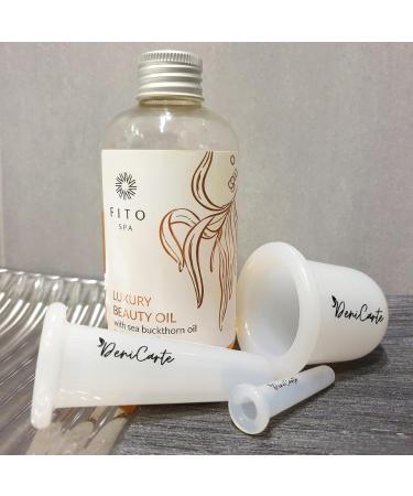 Silicone Massage Buttons Set - Face & Body Chinese Cupping - 3 Sizes | White | International Shipping - Buy Online on GoSupps.com