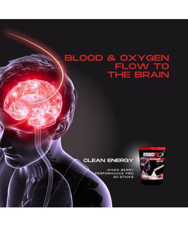 MINDFX Performance Pro Blend - Mixed Berry Nootropic Endurance Drink | Boost Focus Concentration & Brain Health | 20 Sticks of Natural Ingredients - Buy Online on GoSupps.com