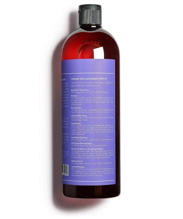 Cove Lavender Castile Soap - 1 Liter (33.8 fl oz) | Organic Argan, Jojoba, Hemp Oils | Pack of 1 - Buy Online on GoSupps.com