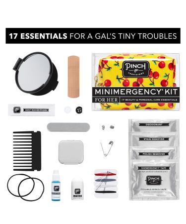 Pinch Provisions Minimergency Kit for Her - Very Cherry 17 Essentials in Compact Pouch | Perfect Gift for Parties & Birthdays - Buy Online on GoSupps.com