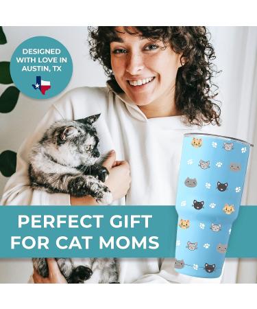 KEDRIAN Cat Mom Tumbler 30oz  Perfect Cat Gifts For Cat Lovers  Cat Cup  Cat Mugs  Cat Lover Gifts For Girls  Cat Lover Gifts For Women  Cat Gifts For Women  Cat Mom Gifts For Women  Cat Water Bottle - Buy Online on GoSupps.com