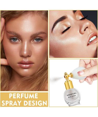 White Body Glitter Spray - Shimmer Highlighter for Clothes, Hair & Body - Fairy Makeup Mist - Buy Online on GoSupps.com