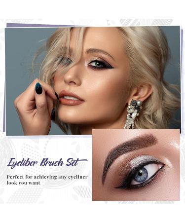 4 Pieces Eyeliner Brush Kit Fine Flat Eyebrow Brush Thin Bristle Angled Eyeliner Brush Tight Liner Brush Bent Eyeliner Makeup Brush for Applying Gel Cream Liquid Eye Liner - Buy Online on GoSupps.com