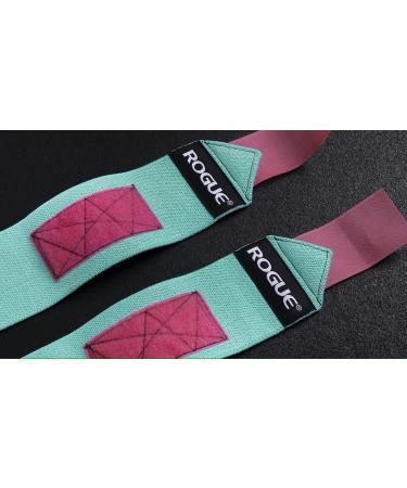 Rogue Fitness Wrist Wraps 24" Aqua/Pink - Buy Online on GoSupps.com