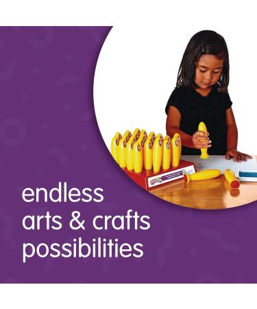 Colorations Lowercase Letter Stampers Set - Easy to Hold & Grasp, Set of 26 ABC Stampers for Kids Learning Alphabet Recognition, Ideal for Decorating & Card Making - Buy Online on GoSupps.com