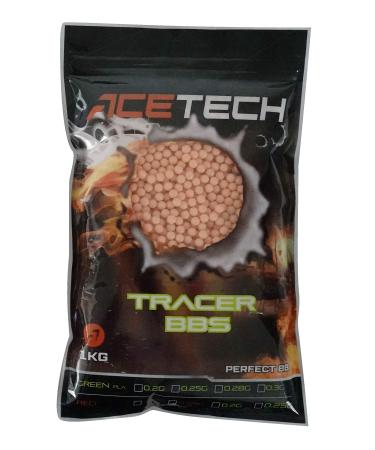 ACETECH Airsoft Gun Glow in Dark Red Tracer BBS Red 0.25g/ 2700CT